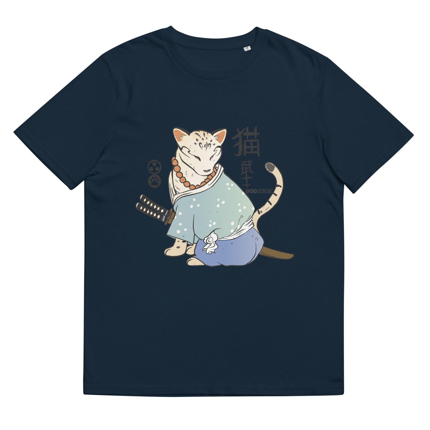Samurai Cat T Shirt Japanese Fashion Design Best Gift For Men And Women - Godarm