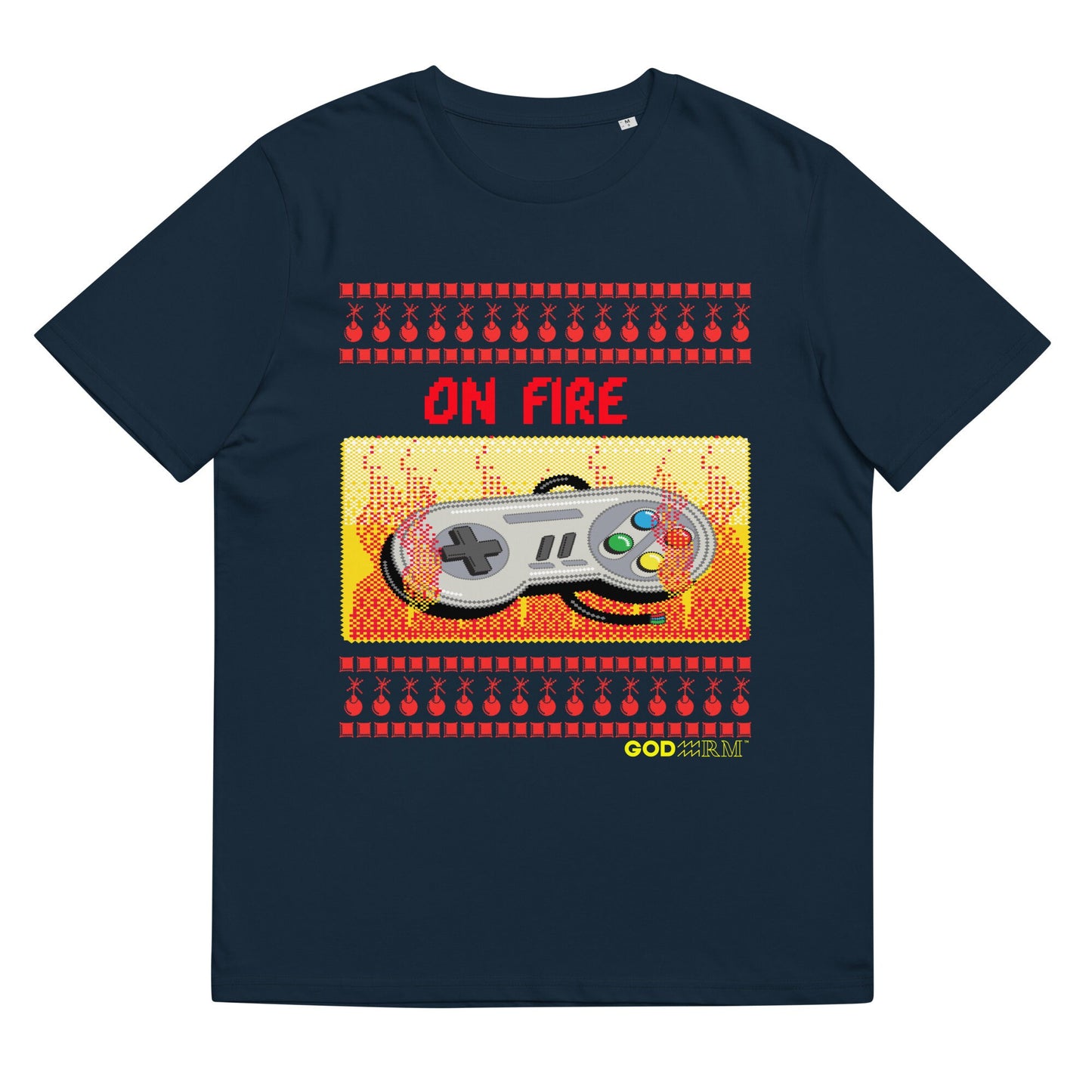 On Fire Gamer Retro Gaming T Shirt Top Fashion Design Best Gift Men Women - Godarm