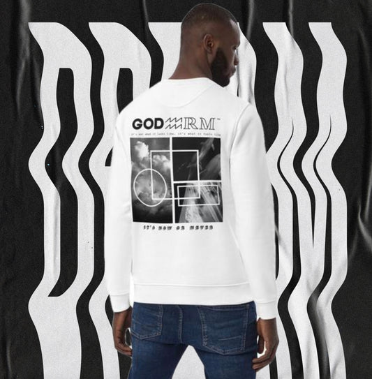 Eco GODARM Now or Never Mens Sweatshirt | White - Godarm