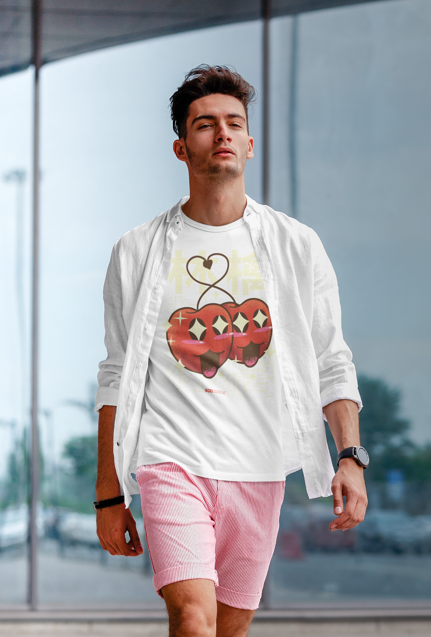 Happy Apples Kawaii T Shirt  Japanese Top Fashion Design Best Gift Men Women