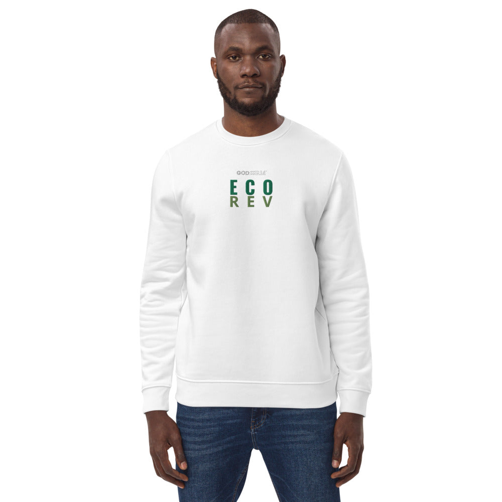 Mens GODARM Eco Rev sweatshirt | White, French Navy, Coco - Godarm