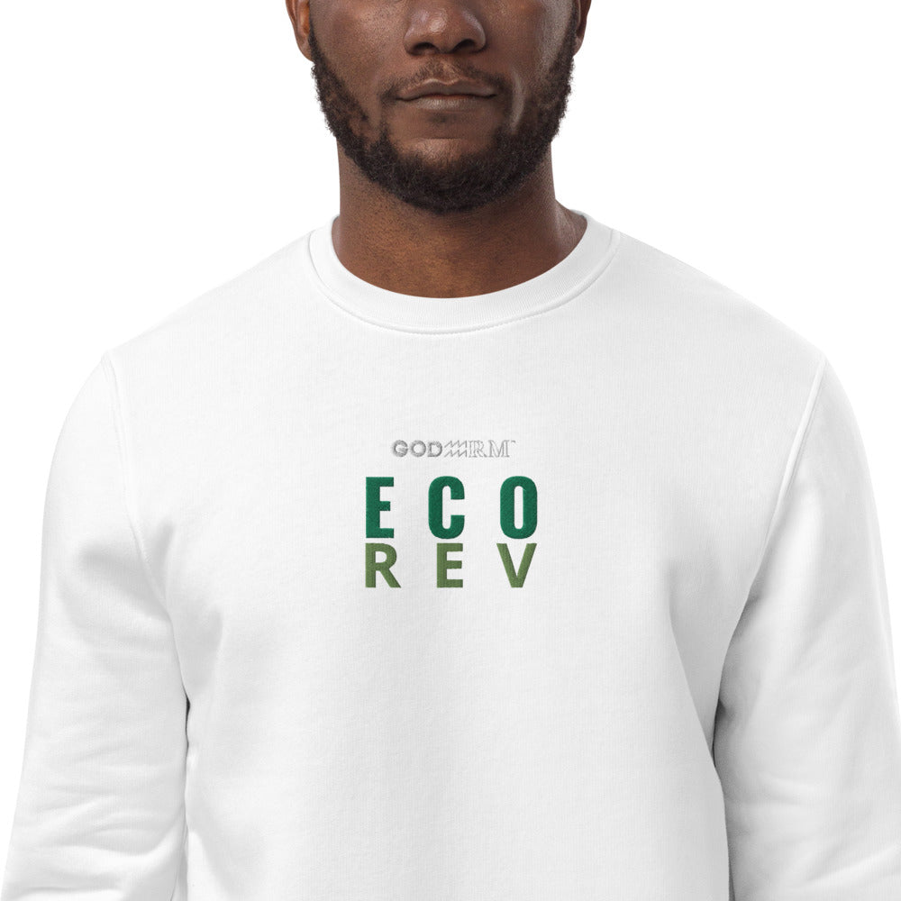 Mens GODARM Eco Rev sweatshirt | White, French Navy, Coco - Godarm