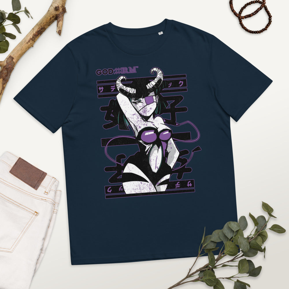 Sexy Anime Girl With Horns T Shirt  Japanese Top Fashion Design Best Gift Men Women