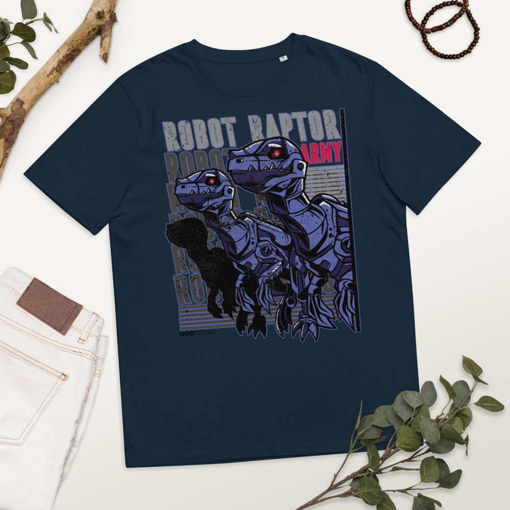 Cool Robot Raptor Army T Shirt  Japanese Top Fashion Design Best Gift Men Women