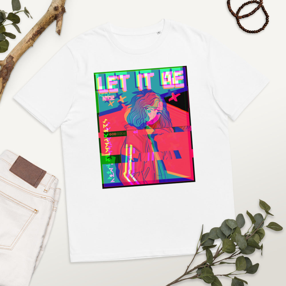 Let It Be Cute Waifu Vaporwave Anime T Shirt  Japanese Top Fashion Design Best Gift Men Women