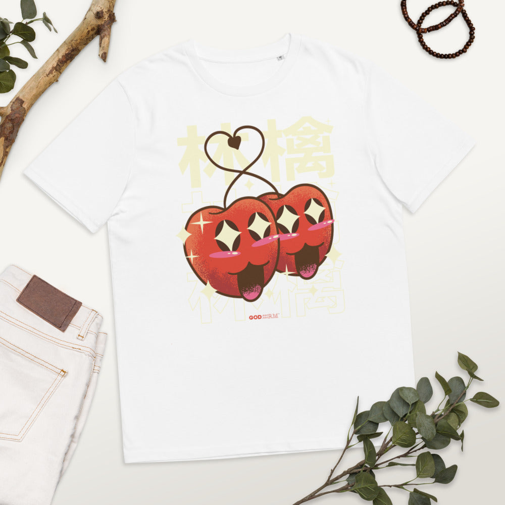 Happy Apples Kawaii T Shirt  Japanese Top Fashion Design Best Gift Men Women