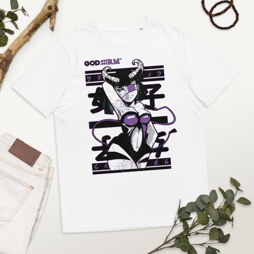 Sexy Anime Girl With Horns T Shirt  Japanese Top Fashion Design Best Gift Men Women